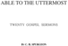 Thumbnail C.H. Spurgeon Able to the Uttermost - Twenty Sermons